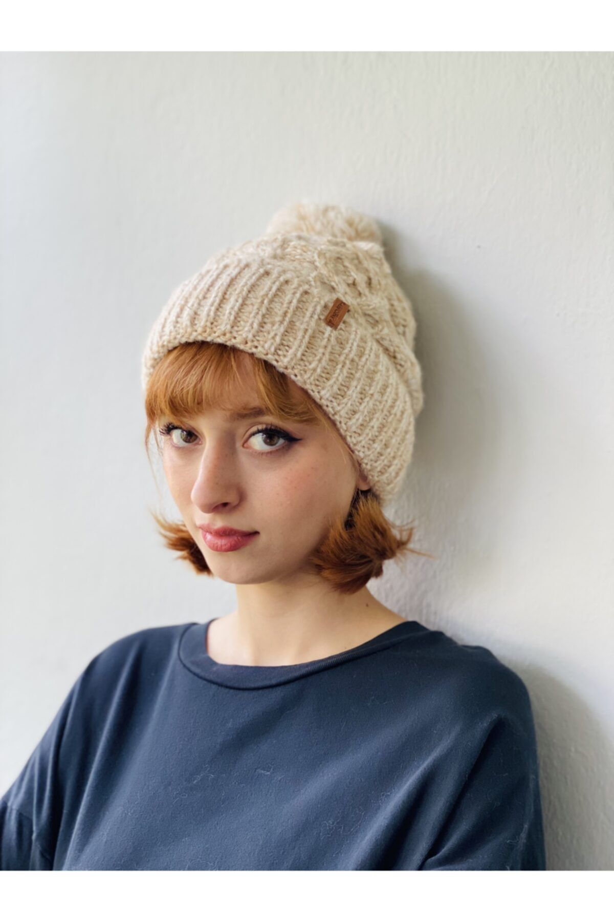 Retrobird Ponponlu Unisex Taş Bere