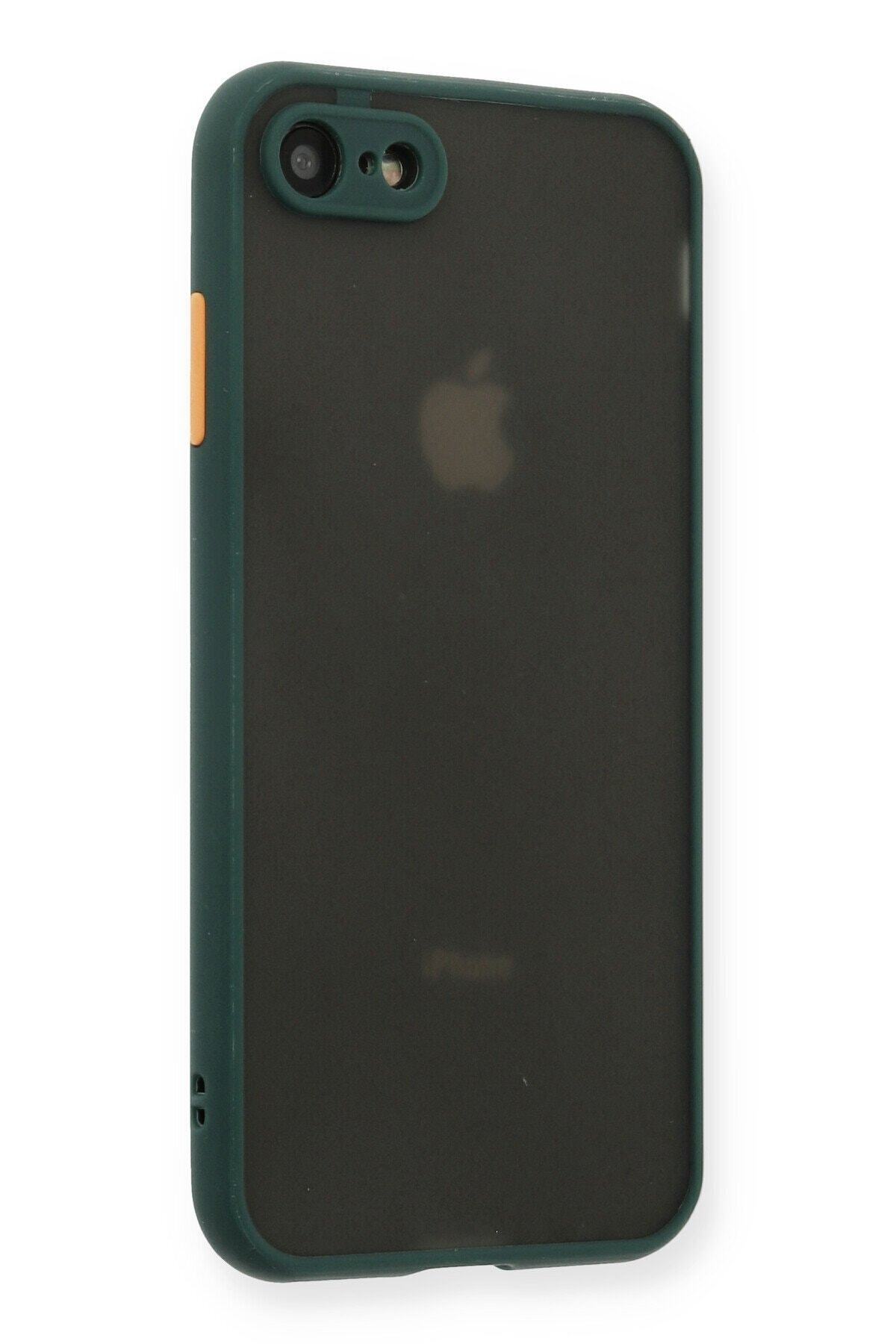 Apple Newface Iphone 7 Kılıf Montreal Silikon Kapak - Yeşil