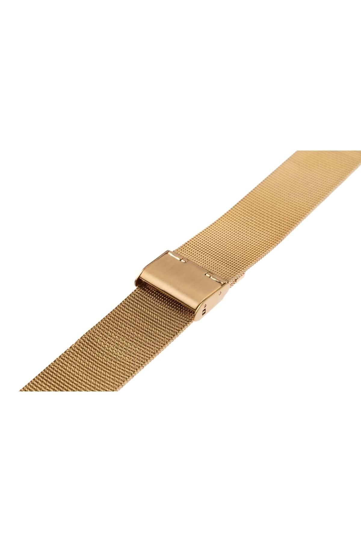 OSO KORDON Paslanmaz Çelik Milano Ince Hasır Kordon - Gold - 20mm