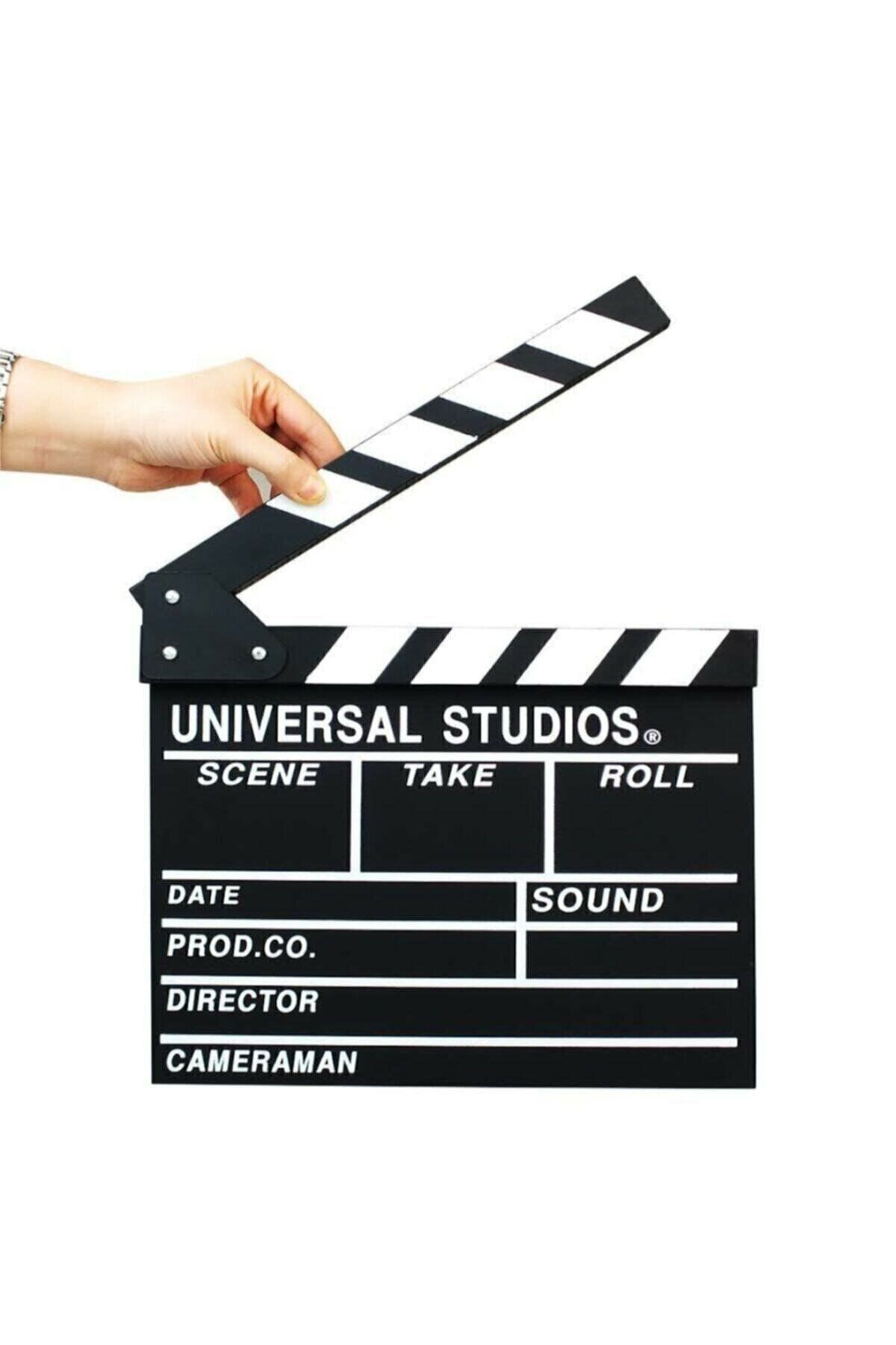 MataHare Ahşap Büyük Boy Klaket Film Sinema Klaketi Dekoratif Hediyelik