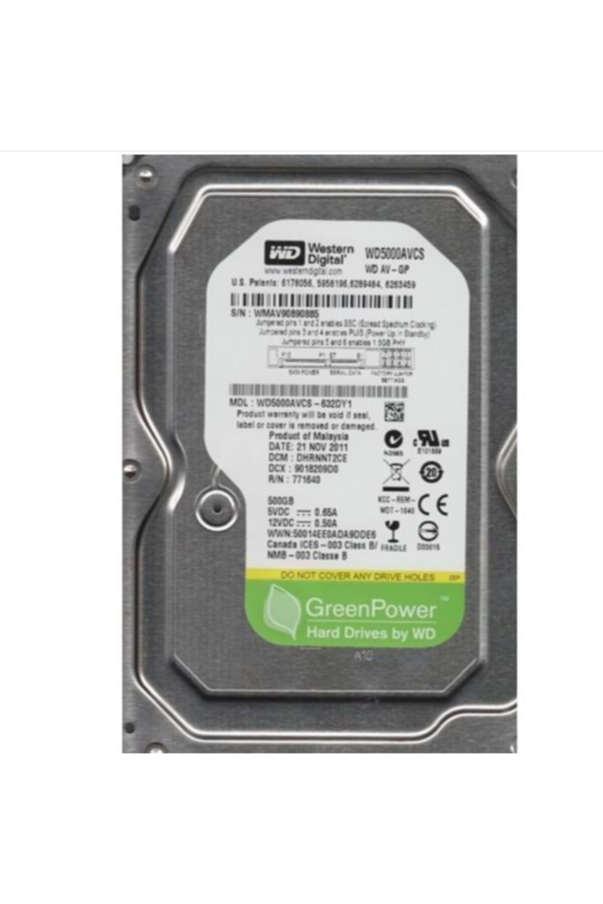 Western 500 Gb Harddısk