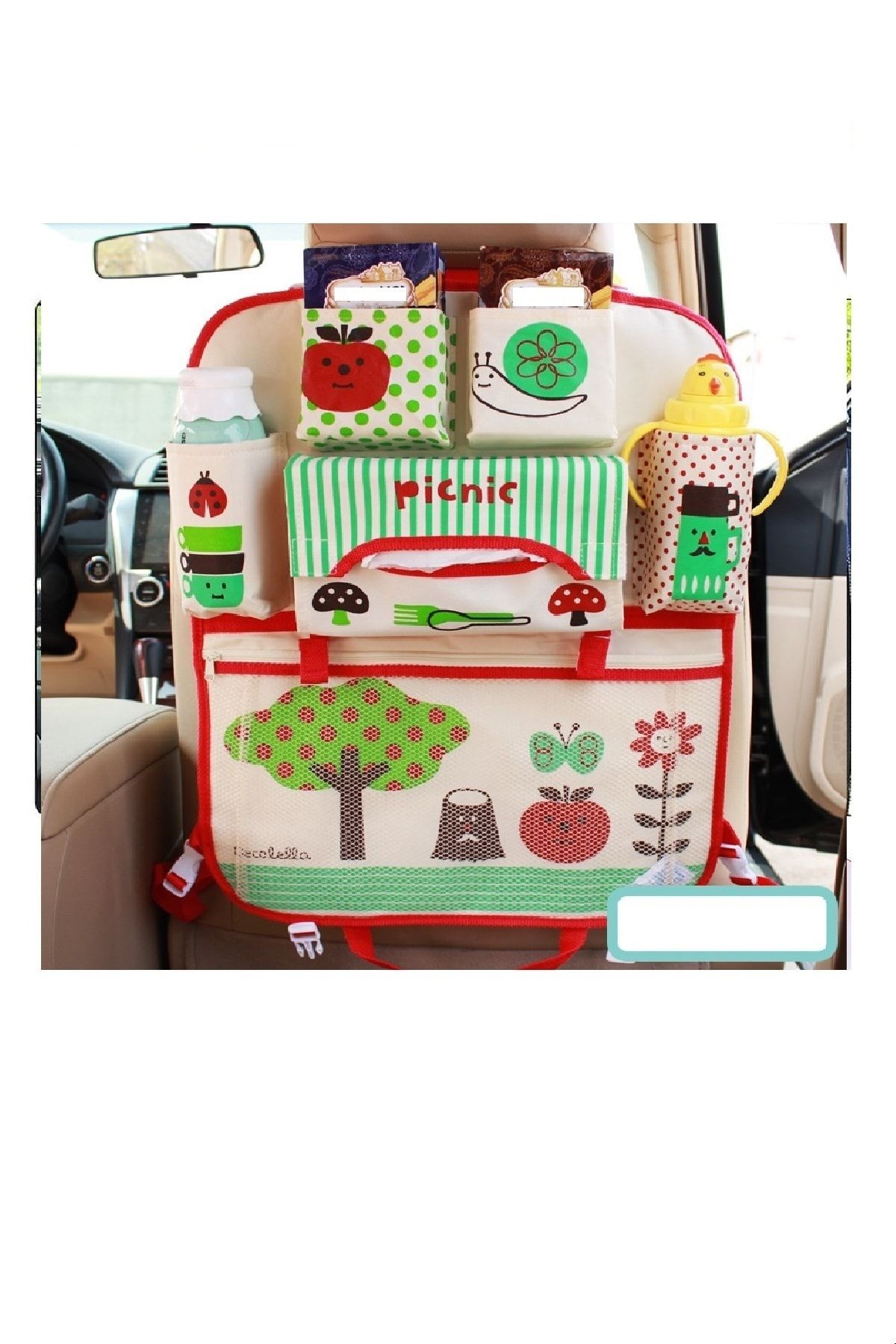 Aboutbaby Araba Koltuk Arkası Organizer Düzenleyicisi Picnis Green