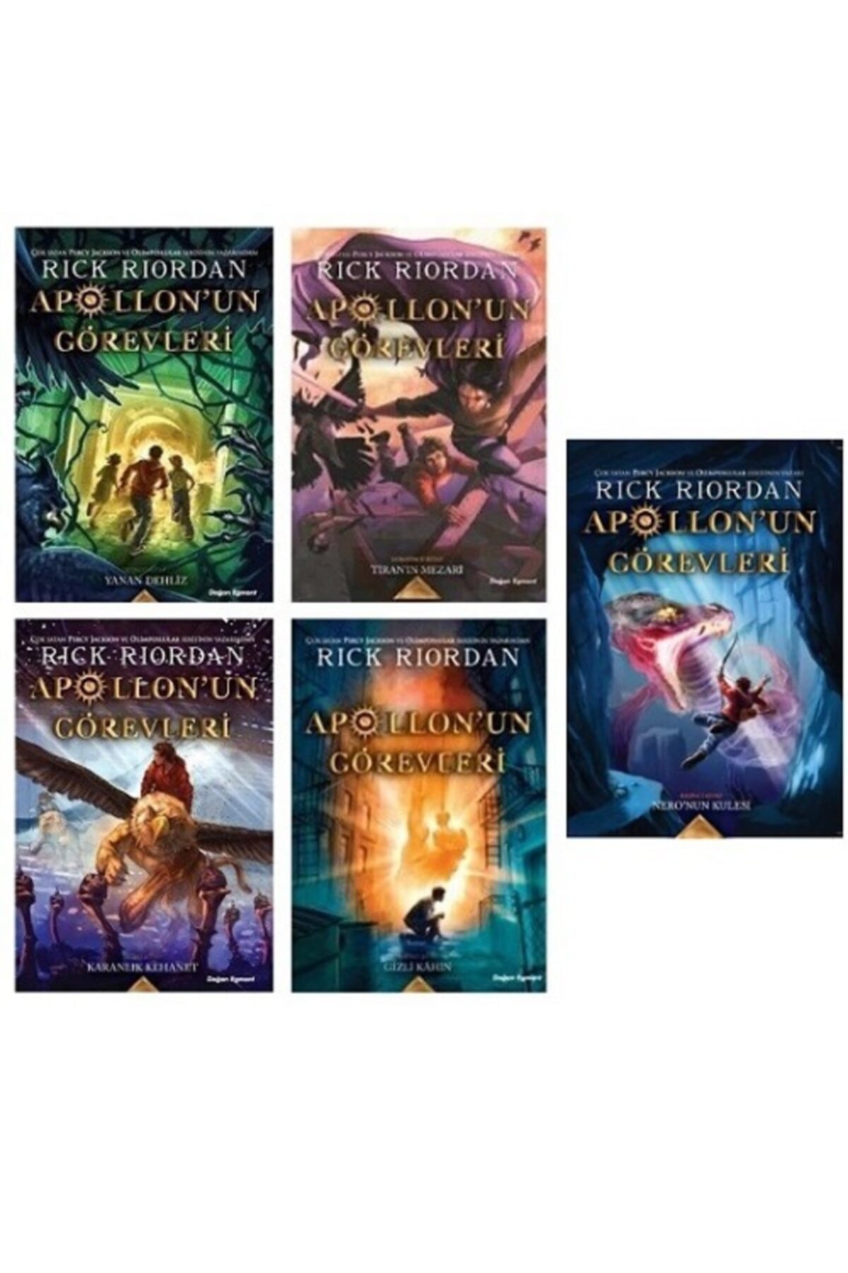 DOĞAN EGMONT ÇOCUK KİTAPLARI Apollon'un Görevleri / Nero'nun Kulesi - Tiran'ın Mezarı - Gizli Kahin - Yanan Dehliz - Karanlık Keh