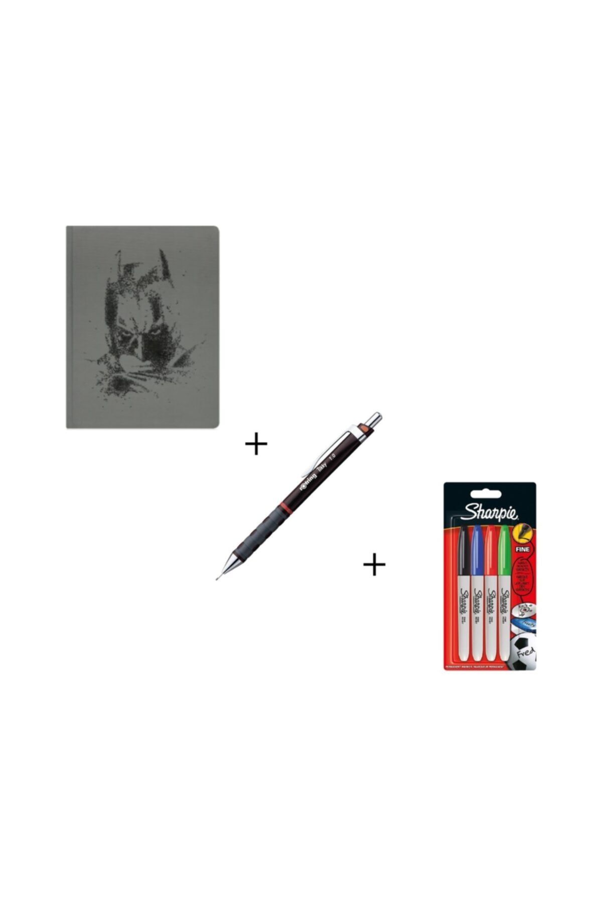 Batman 7,5x12 Haftalık Ajanda+tikky Versatil Bordo 0,7 Mm.+sharpıe Set Permanent Fıne 4lü