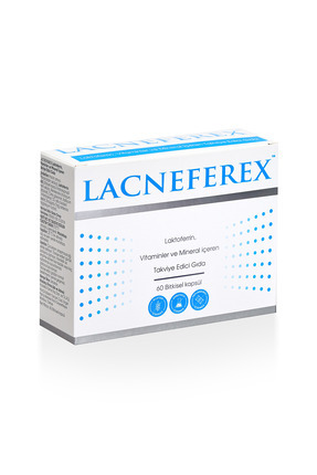 Lacneferex™ Laktoferrin, Vitaminler Ve Mineral Içeren Takviye Edici Gıda 60 Kapsül Image 0