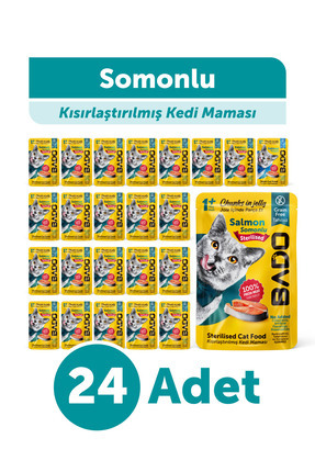Kısırlaştırılmış Pouch Kedi Yaş Mama Tavuk Etli 85 Gr 24'li Paket Image 0