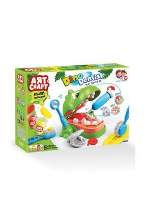 Dede Dinozor Dişçi Oyun Hamuru Seti 03677 Image 0