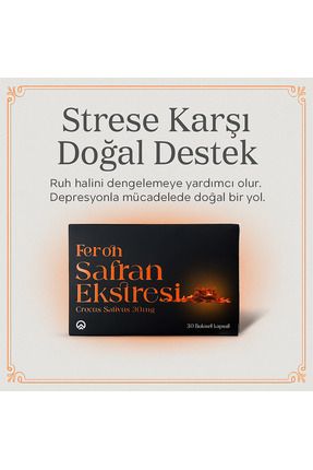 Safran Ekstresi Strese Karlı Doğal Destek Image 0