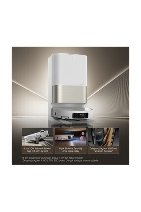 DreaM Tecx Vaccumix En Güçlü X50 Ultra Complete Robot Süpürge Beyaz Vacuum Cleaner 20 BİN PA Image 0