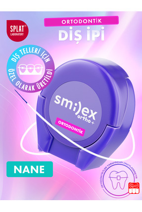 Diş Telleri İçin Özel Smilex Ortho+ Nane Aromalı Diş İpi Image 0