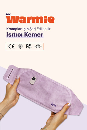 İrie Regl Kemeri Karın, Bel Isıtıcı Şarj Edilebilir, Sıcaklık Ayarlı - Sıcak Su Torbası Alternatifi Image 0