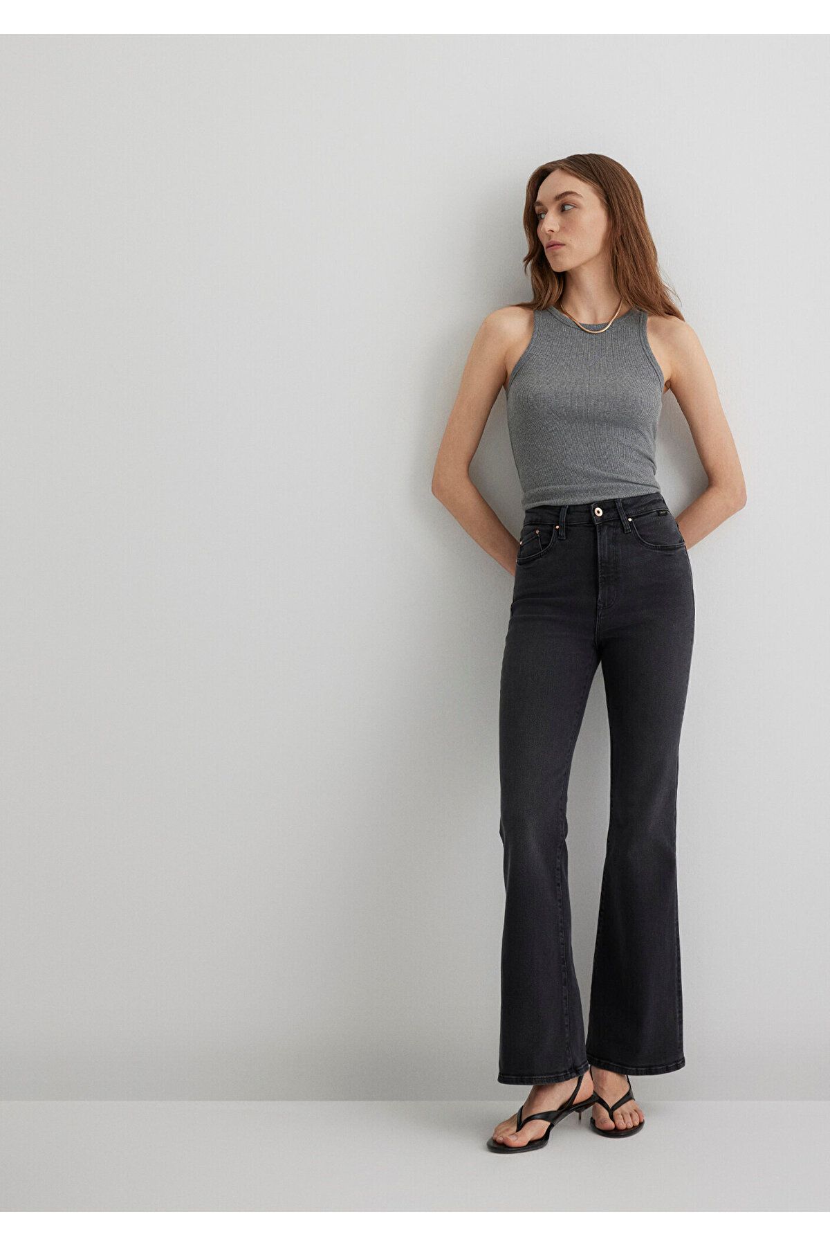 Los Angeles Gold Shape Antracit Jean Pants 1010349-89224