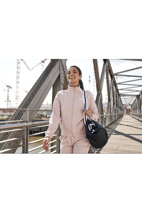 Womens Fitted Track Suit Pembe Kadın Eşofman Takımı Image 2