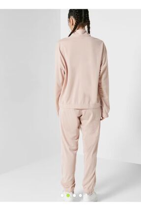 Womens Fitted Track Suit Pembe Kadın Eşofman Takımı Image 3