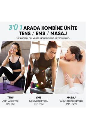 AC-933 PRO Şarj Edilebilir Çift Kanallı 22 Programlı Profesyonel Tens Cihazı Image 2