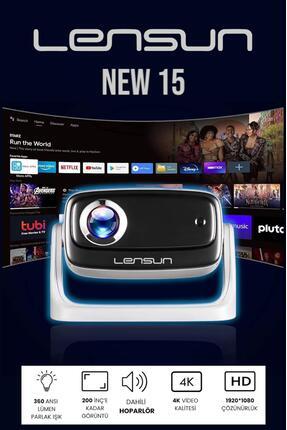 NEW 15 Taşınabilir Android Projeksiyon Dahili Hoparlör Ve Wifi Akıllı Sinema Projektör Image 0