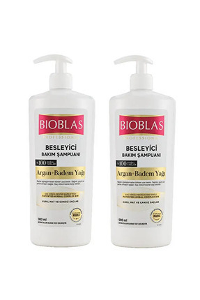 2 Adet Argan Badem Yağı 900 ml Professional Besleyici Bakım Şampuanı % 100 Doğal Yağlar Image 0