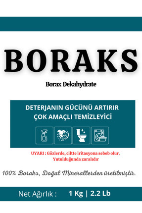 Boraks Toz Doğal Deterjan Katkısı 1 Kg Image 0