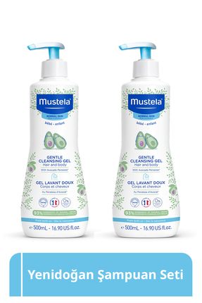 Organik Avokado Içeren Yenidoğan Bebek Göz Yakmayan Şampuanı Saç, Vücut 500 ml X2 Image 0