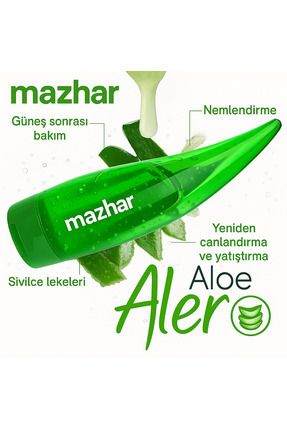 %99 Aloe Vera Jel Saç Cilt ve Vücut için Nemlendirici ve Yatıştırıcı 150 ml Image 0