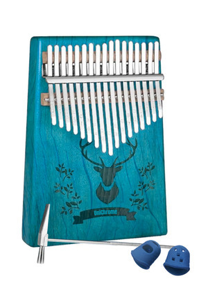 Klx-510 Hakiki Ağaç Geyik Desenli Kalimba 17 Tuşlu Image 0