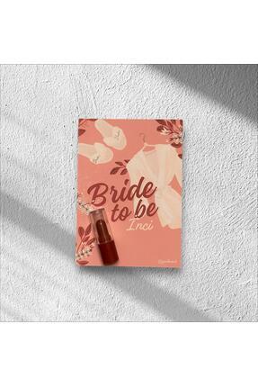 Bride To Be Hediyelik 5 Adet 9x9cm Kart Tasarımı ile Ruj Image 0