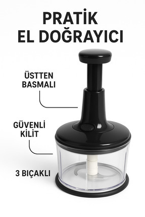 Basmalı Rondo Büyük Boy El Blender ( Siyah ) Image 0