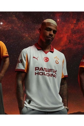 Galatasaray S.K. Parçalı Forma 25/26 İç Saha Forması Parçalı Erkek Forma BEYAZ Image 1
