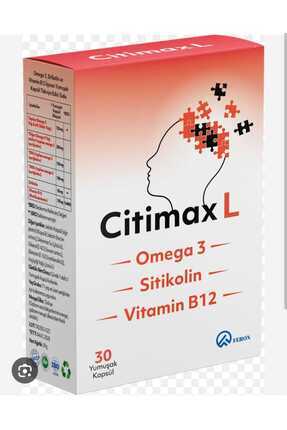 Citimax L Omega 3 Sitikolin Vitamin B12 Hafıza-odaklanma Ve Zihin Için Multivitamin Takviye Image 0