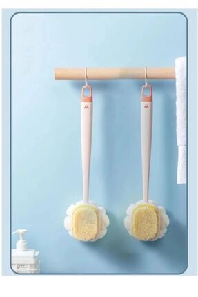 2'si 1 arada kıl ve lif kabağı ile duş vücut fırçası Uzun Saplı Sırt Fırçası Image 6