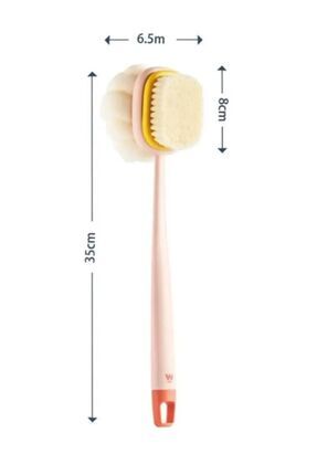 2'si 1 arada kıl ve lif kabağı ile duş vücut fırçası Uzun Saplı Sırt Fırçası Image 5