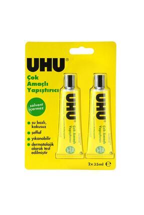 Solventsiz Çok Amaçlı Sıvı Yapıştırıcı 35 ml 2 li Blister (UHU38070-B2) Image 0