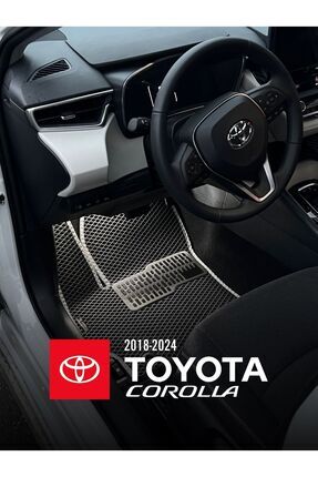TOYOTA COROLLA SEDAN 2018/2024 EVA PASPAS TAKIMI (SİYAH+GRİ) Image 0