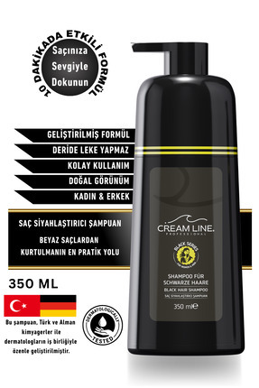 Kadın ve Erkeklere Özel Geliştirilmiş Saç Siyahlaştırıcı Şampuan 350 ml Image 0
