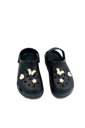 Yüksek Kadın Terlik Kelebek Taşlı Image 1