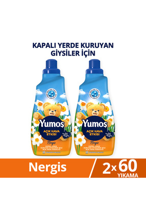 Yumoş Açık Hava Etkisi Konsantre Çamaşır Yumuşatıcısı Nergis 1440 Ml 60 Yıkama x2 Image 0