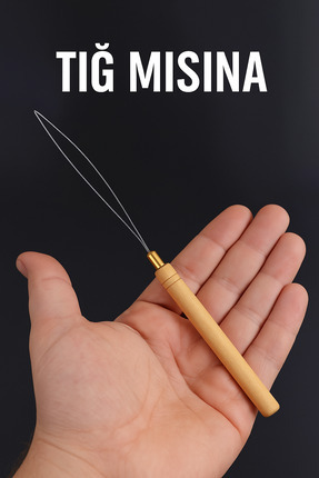 Tığ Misina Boncuk Kaynak Aparatı - Mikro Kaynak Saç Boncuğu Takma Teli Image 0