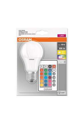 RGB Uzaktan Kumandalı Led Lamba 9W / E27 Duy Image 0