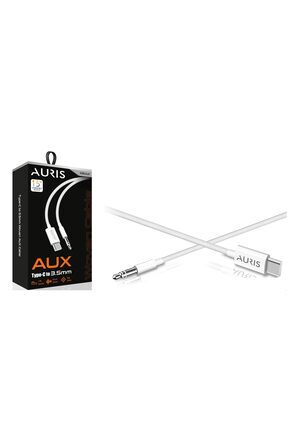 ars-au11 Type-C Örgü Dokuma 3.5mm Jack 1m Aux Kablosu Image 0