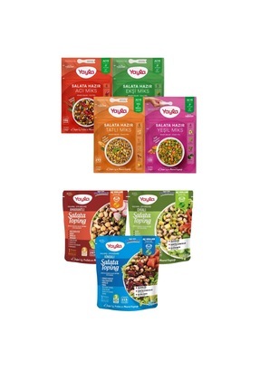 Salata Hazır Miks+Salata Toping 7'li Karma Paket Image 0