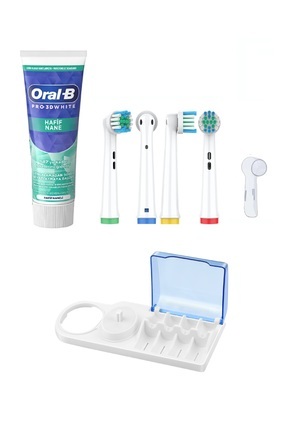 Diş Macunu - 4 Adet Muadil Precision Clean Yedek Başlık - 1 Adet Kapak - Büyük Stand Image 0