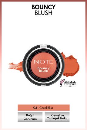 Bouncy Blush Yumuşak Kremsi Allık - 03 Coral Bliss Image 0