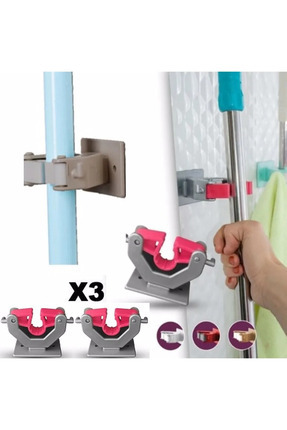 1 Adet Paspas Süpürge Fırça Ve Mop Askısı Sap Tutucu Mutfak Banyo Askı Hanedanev Image 5