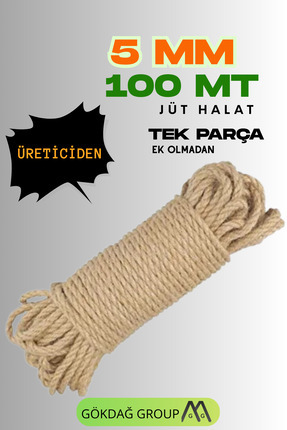 5 MM 100 Metre Jüt Halat İthal Dekor İp Image 0