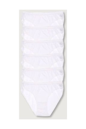 Kadın Beyaz 6'lı Paket Bikini Külot Elf568t0635ccm6 Image 0