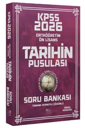 CBA Yayınları 2026 KPSS Lise Ortaöğretim Ön Lisans Tarihin Pusulası Soru Bankası Çözümlü - İsmail Ad Image 0