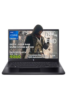Nitro V 15 ANV15-51 i7 13620H 16GB 512GB SSD RTX4060 Fdos 144Hz IPS 15.6