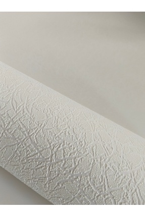 Beyaz Boyanabilir (Kendinden Desenli (106 cm x 2,8 mt) Kabartmalı Duvar Kağıdı (1 Duvar Boyu) Image 0