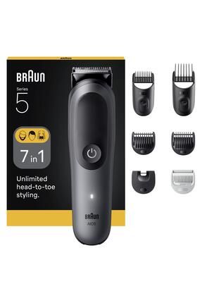 Hepsi Bir Arada Series 5, 7’si 1 arada Tıraş Kiti, Keskin Bıçak, Vücut Tıraşı AIO5520 Image 0