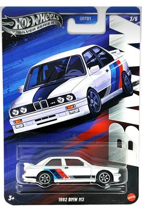 1992 BMW M3 Silver Series Uzun Kart Diecast Araba Image 0